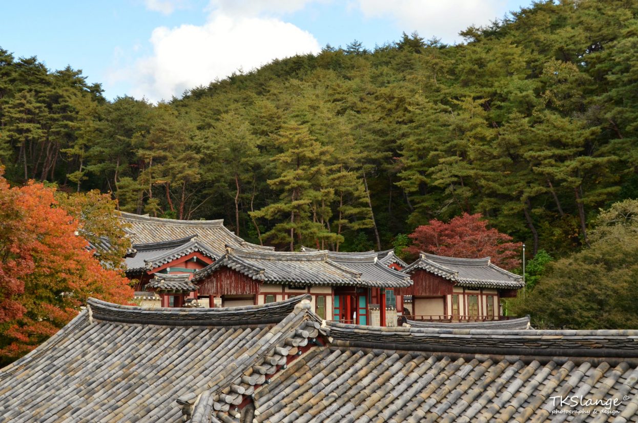 Tiled roofs of Dosan Seowon.